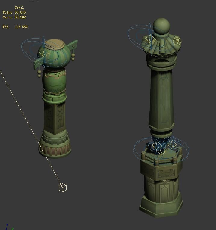 Cartoon sky city - light sound Tianzhu 3D model_1