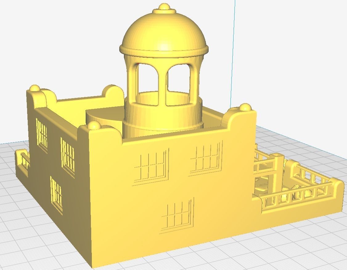 3D Printed Greek House Planter Free 3D print model_9