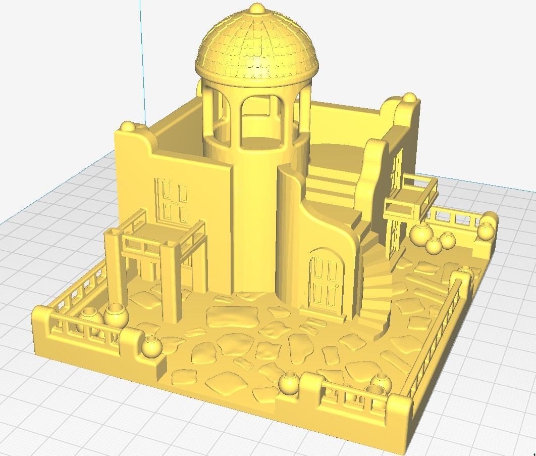 3D Printed Greek House Planter Free 3D print model_7