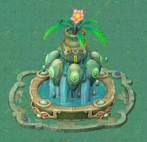 Cartoon Sky City - Cool Floating Springs