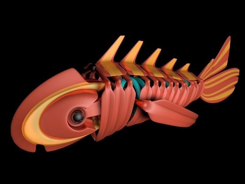 RoboFish fish skeleton 3D model_2