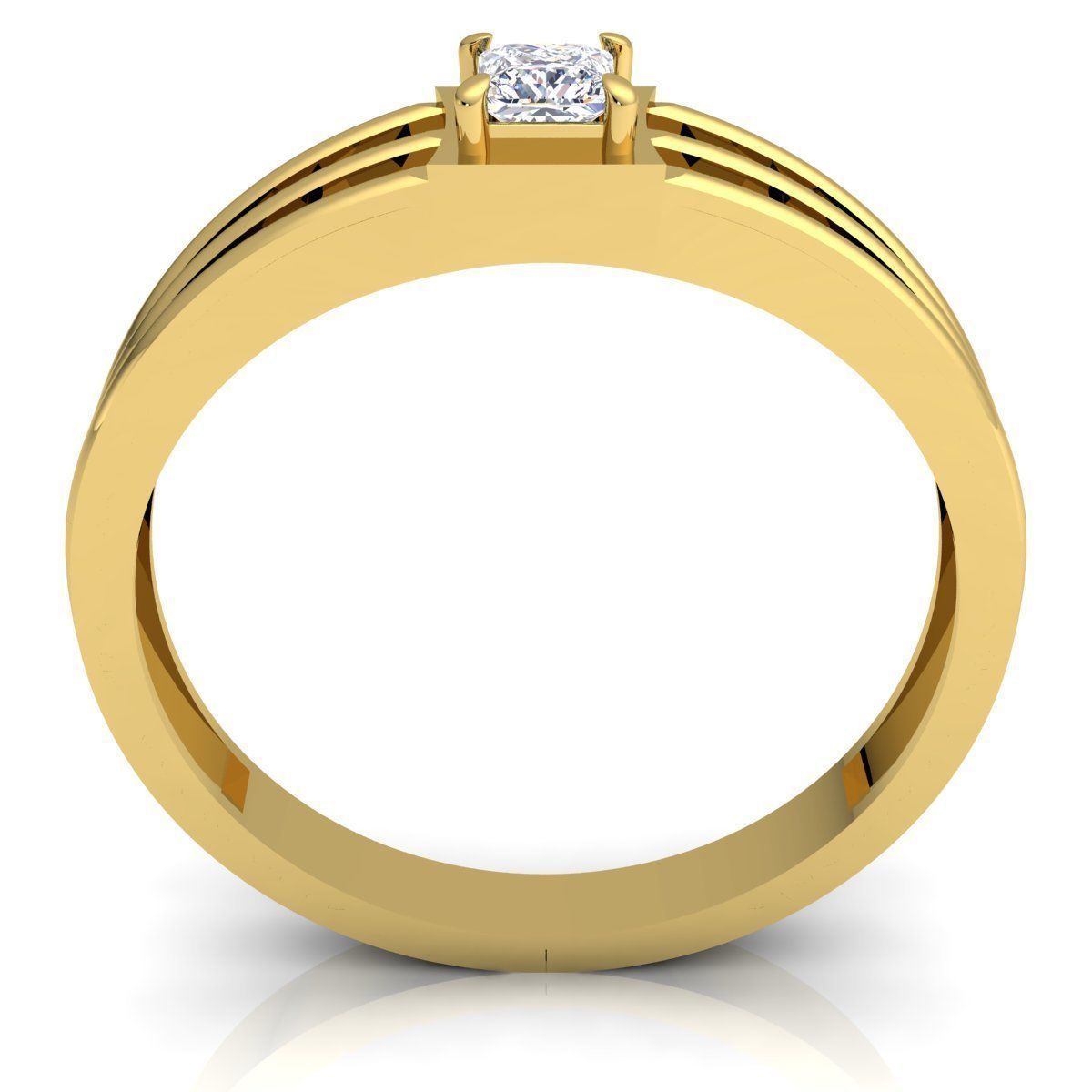 Diamond Ring  3D print model_3