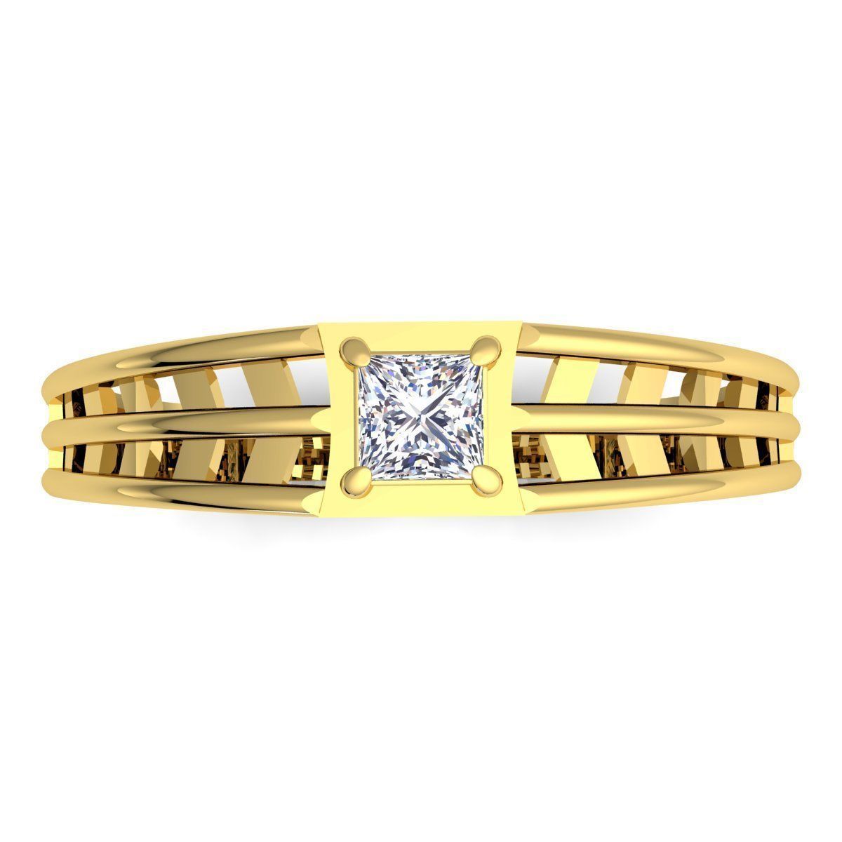 Diamond Ring  3D print model_6