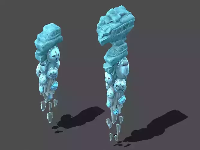 Cartoon Sky City - the main gate of the tree