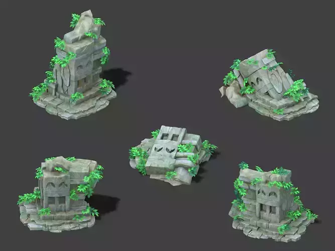 Cartoon Sky City - sitting Buddha stone