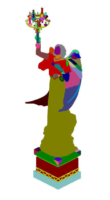 Street light - angel 3D model_3