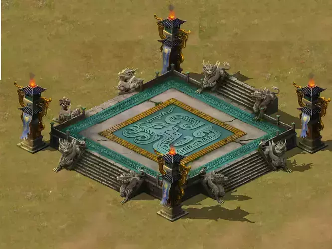 Luoyang suburb - the center platform