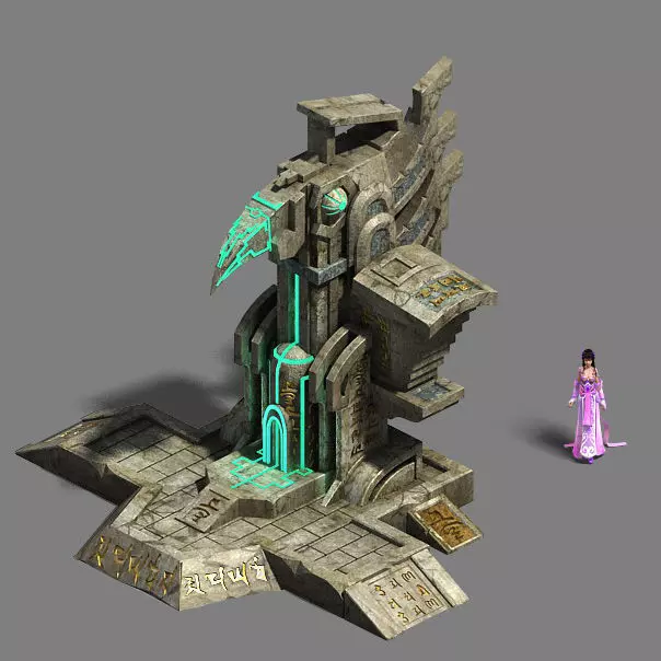 Maya Monuments - Architecture 3D model
