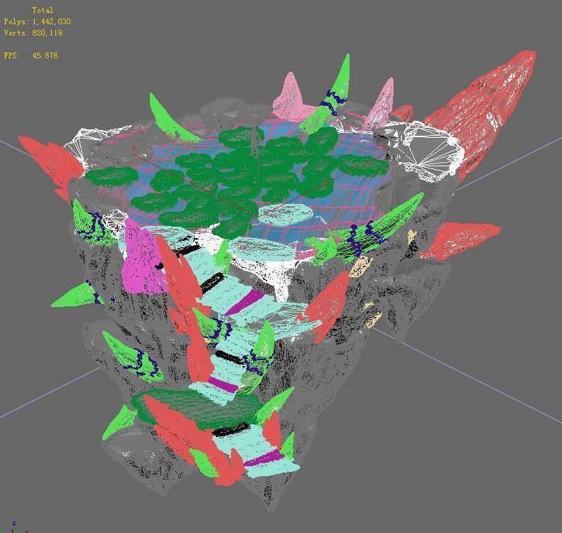 Magic territory - the god of the pool 3D model_2