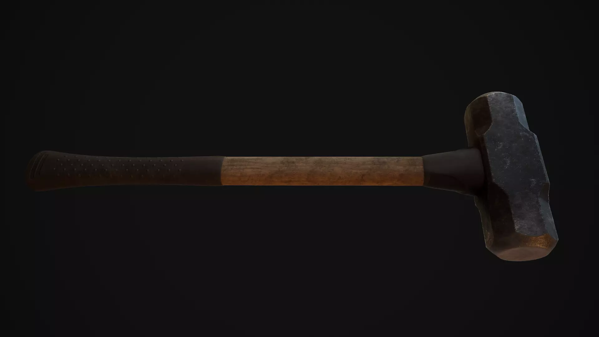 Sledge Hammer PBR Game Ready Free low-poly 3D model
