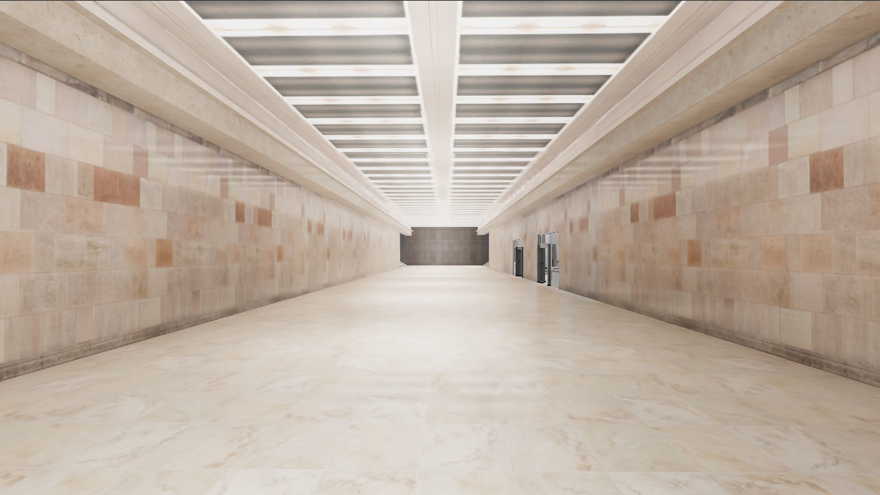 Subway Station 03 Low-poly 3D model_9