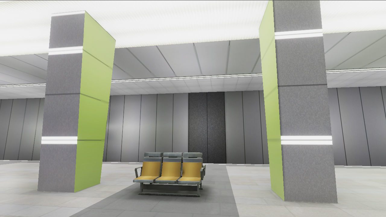 Subway Station 03 Low-poly 3D model_5