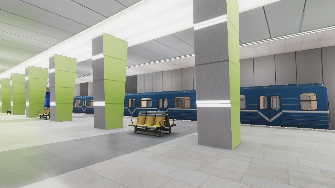 Subway Station 03 Low-poly 3D model_3