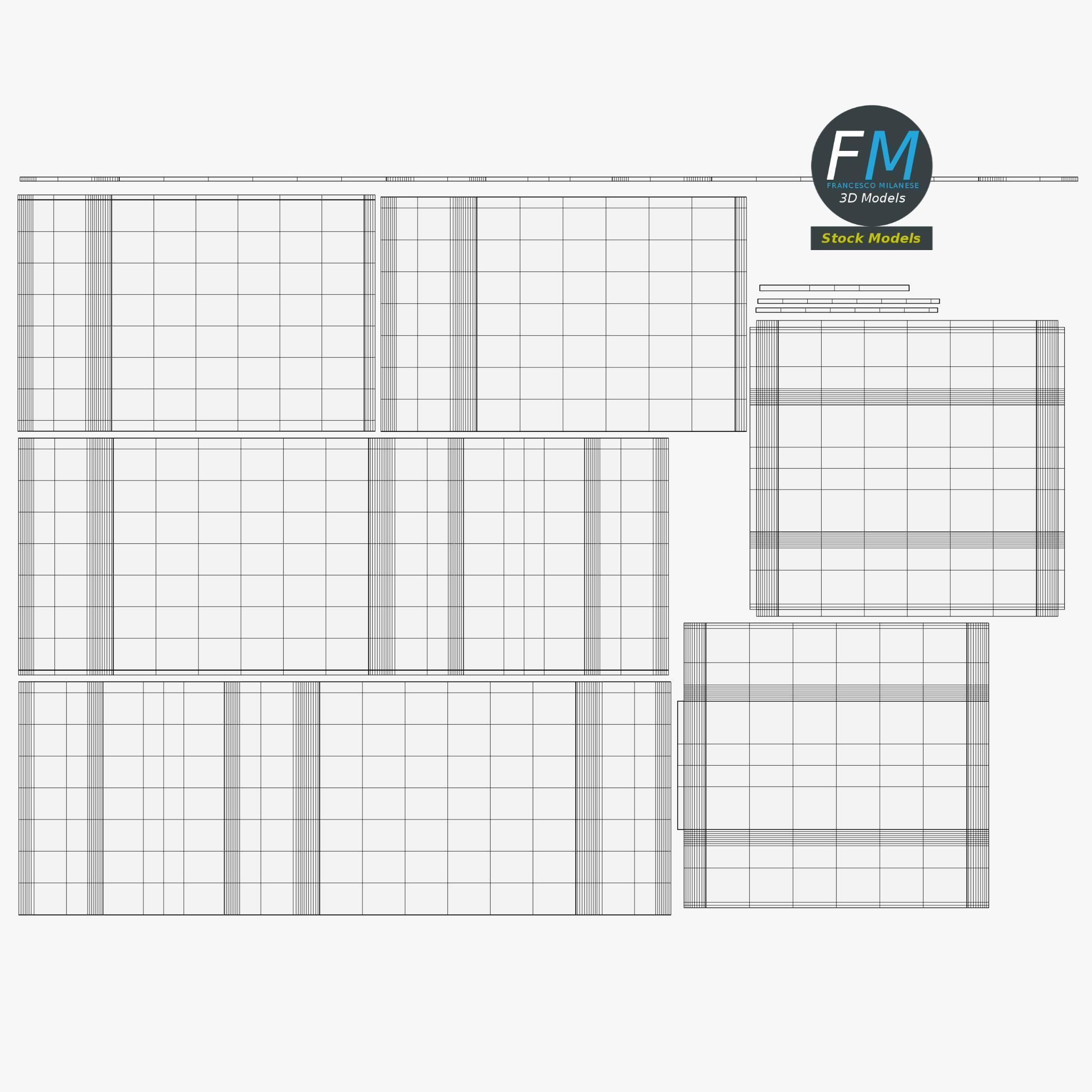 Notes cube holder 3D model_11