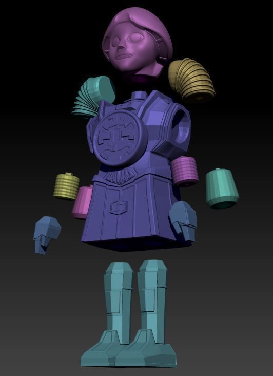 Wilma and Twiki from Buck Rogers in the 25th Century 3D print model_11