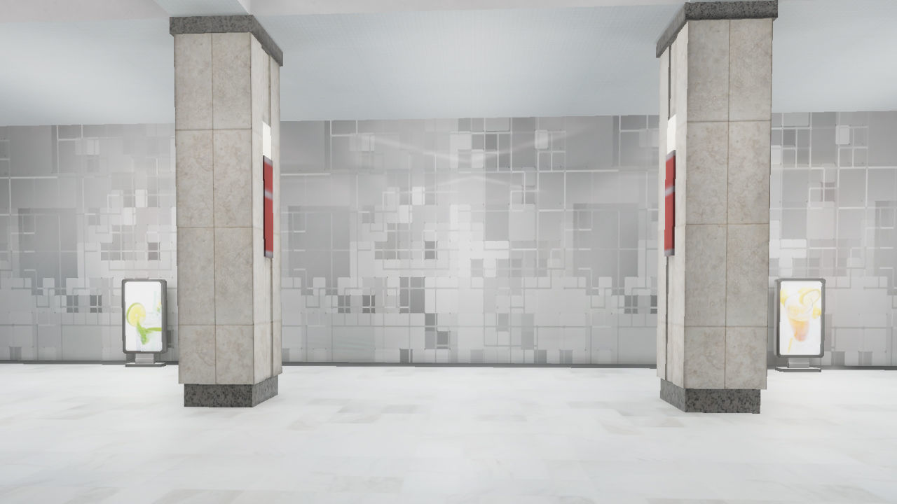 Subway Station 01 Low-poly 3D model_7