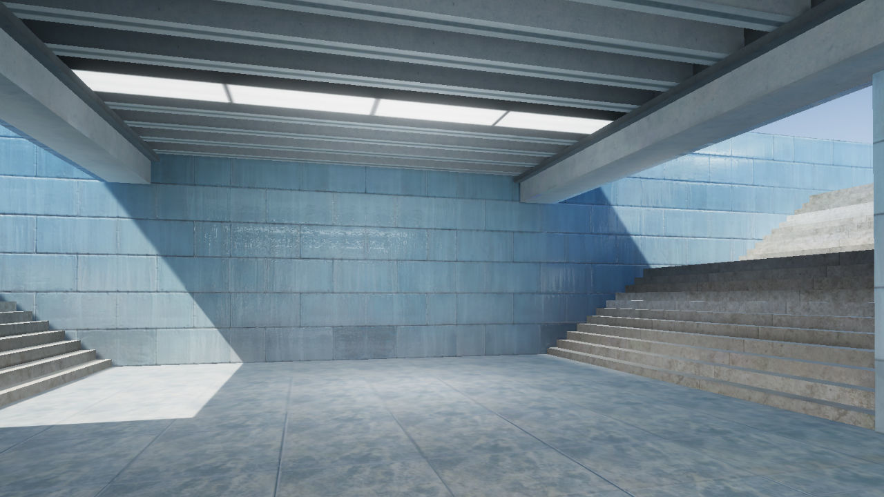 Subway Station 01 Low-poly 3D model_9