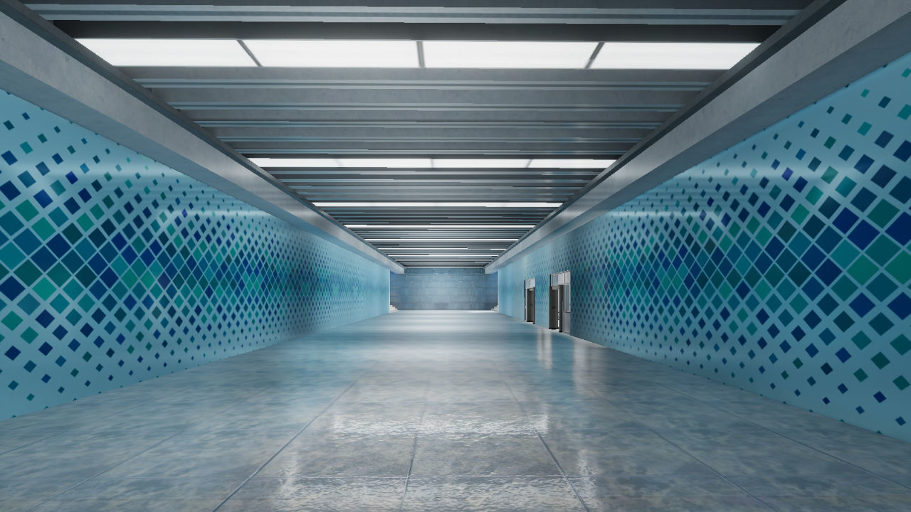 Subway Station 01 Low-poly 3D model_8