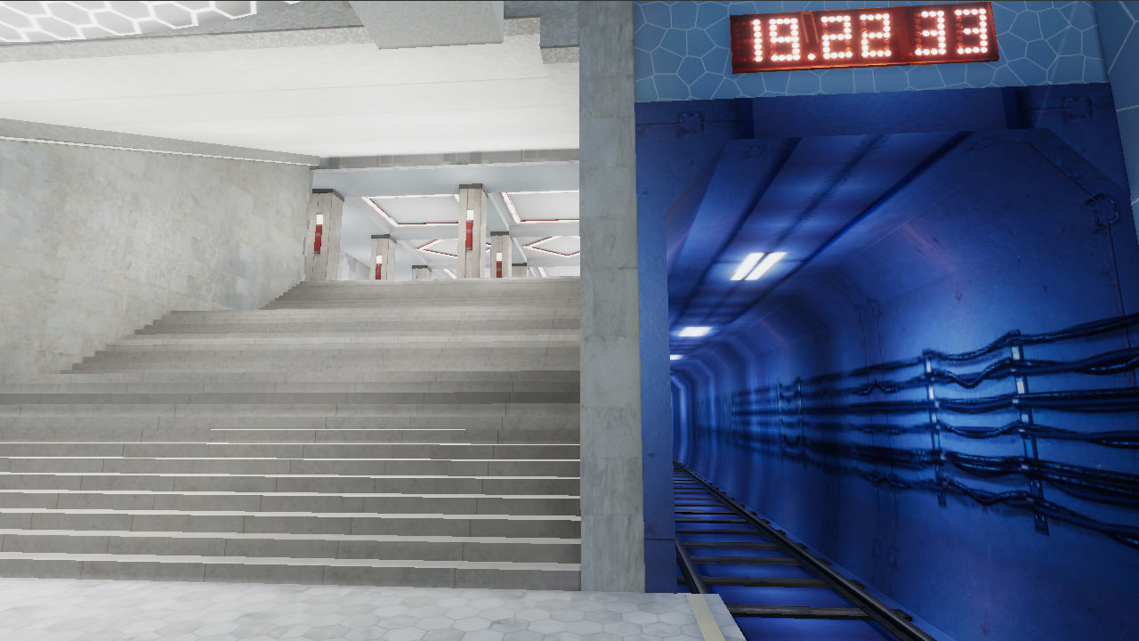 Subway Station 01 Low-poly 3D model_12