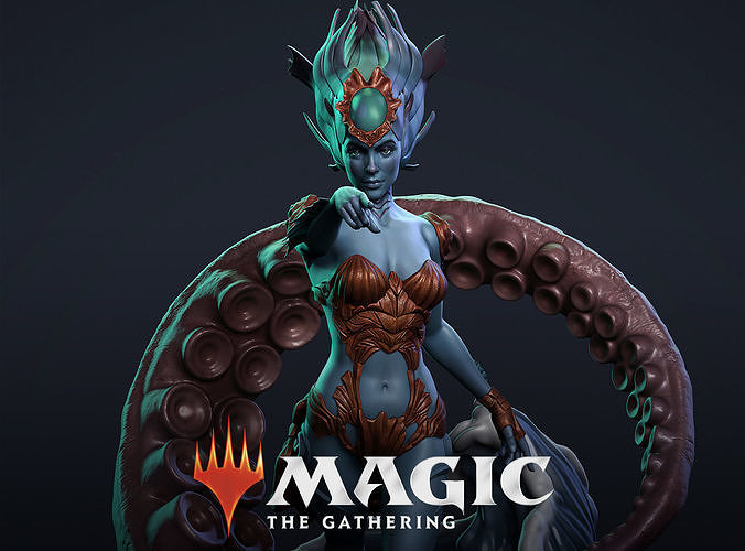 Kiora - Magic The Gathering 3D model