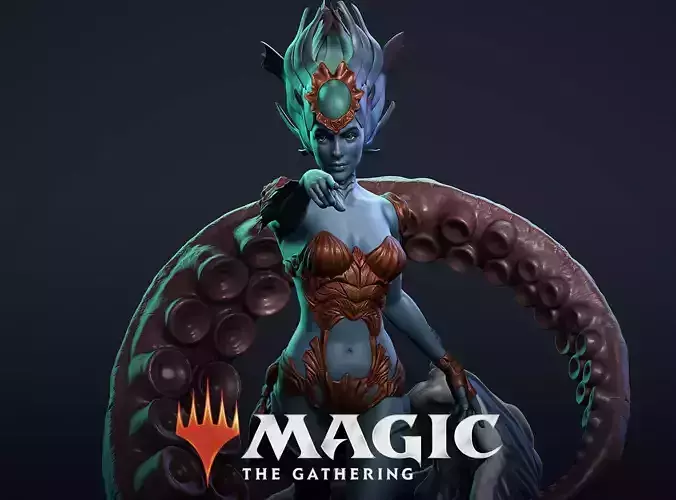 Kiora - Magic The Gathering 3D model