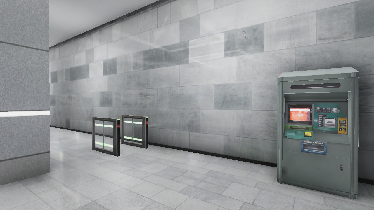 Subway Station - 3 Scenes Low-poly 3D model_22