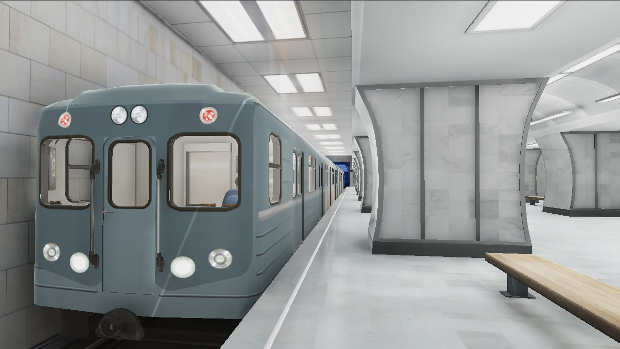 Subway Station - 3 Scenes Low-poly 3D model_17
