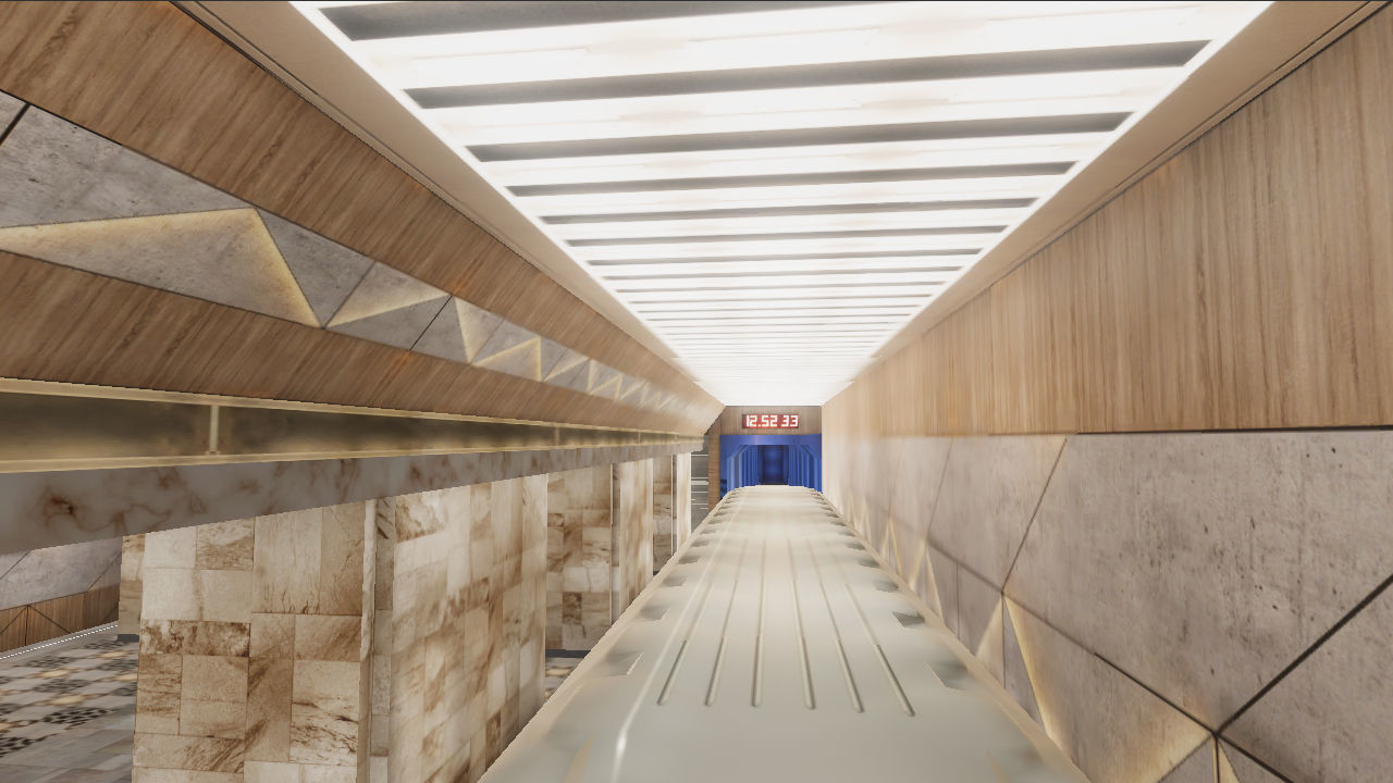 Subway Station - 3 Scenes Low-poly 3D model_5