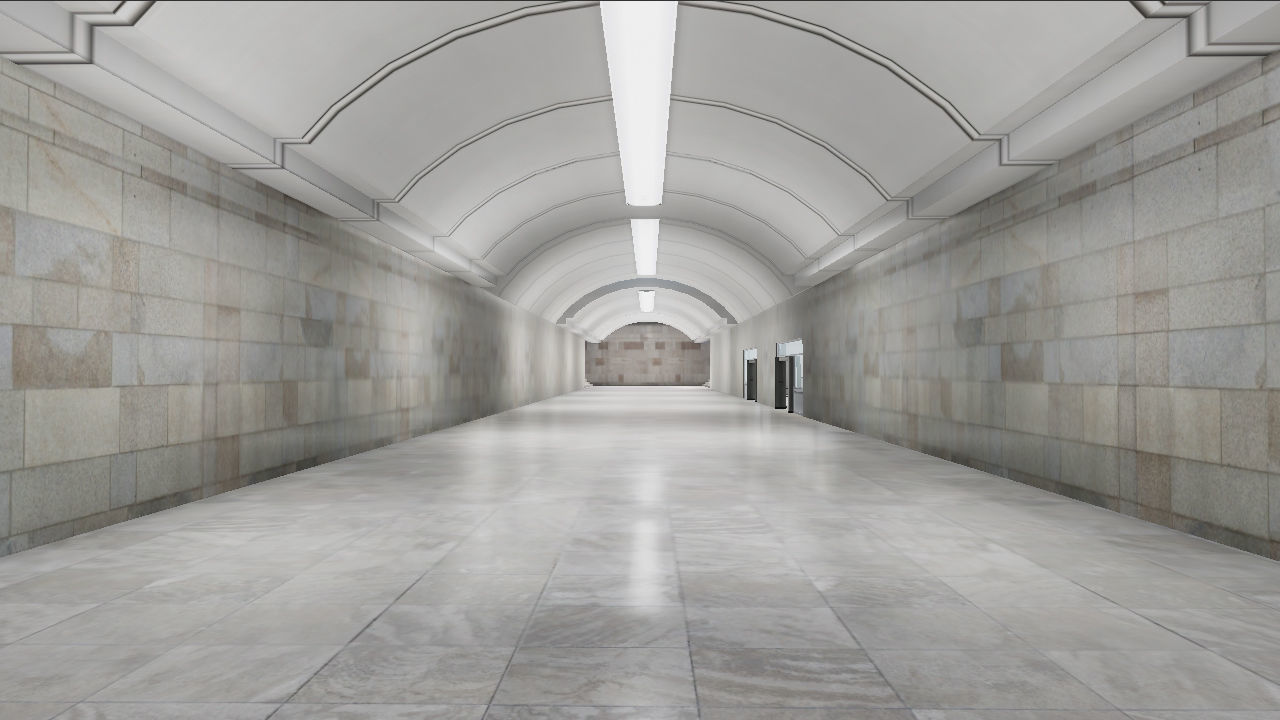 Subway Station - 3 Scenes Low-poly 3D model_14