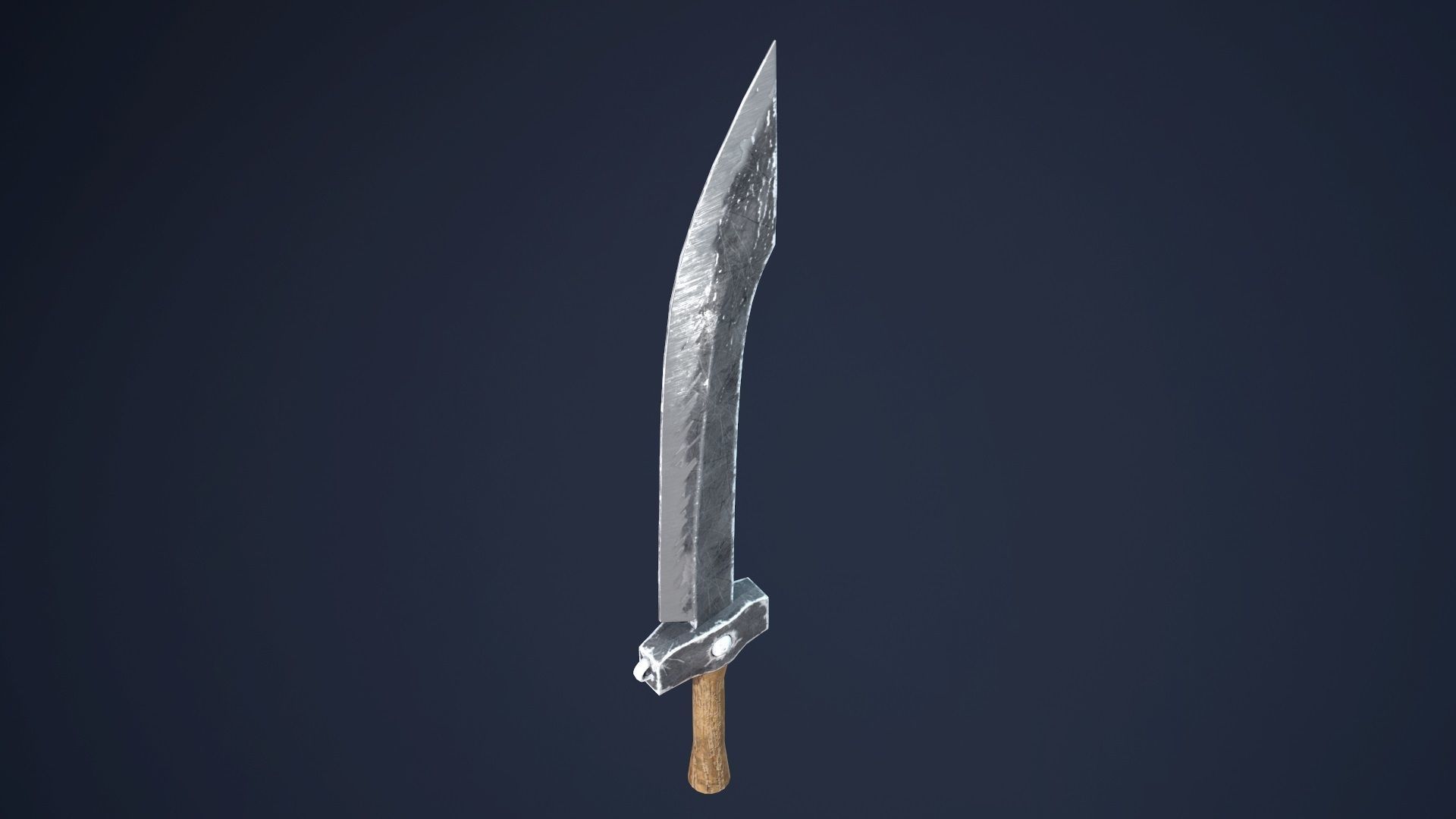 Chinese Saber Low-poly 3D model_10