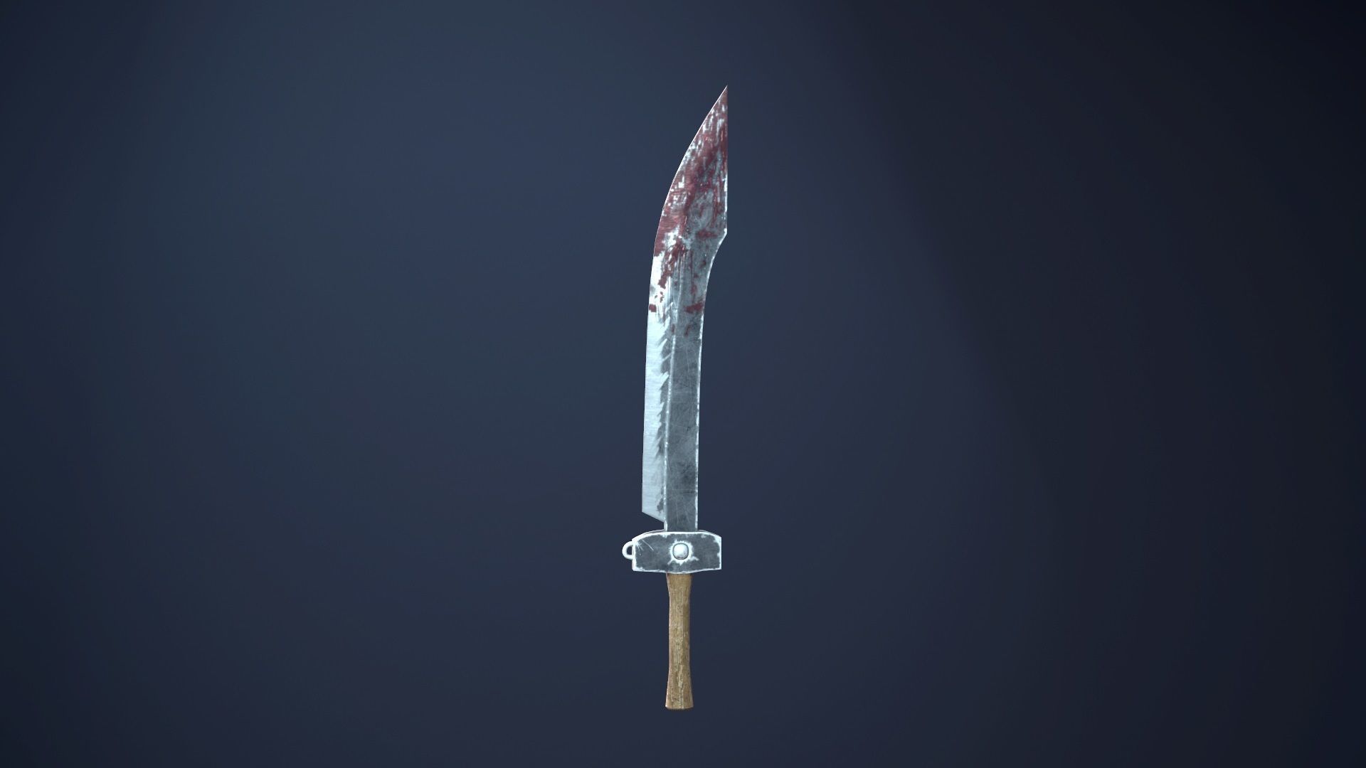 Chinese Saber Low-poly 3D model_15