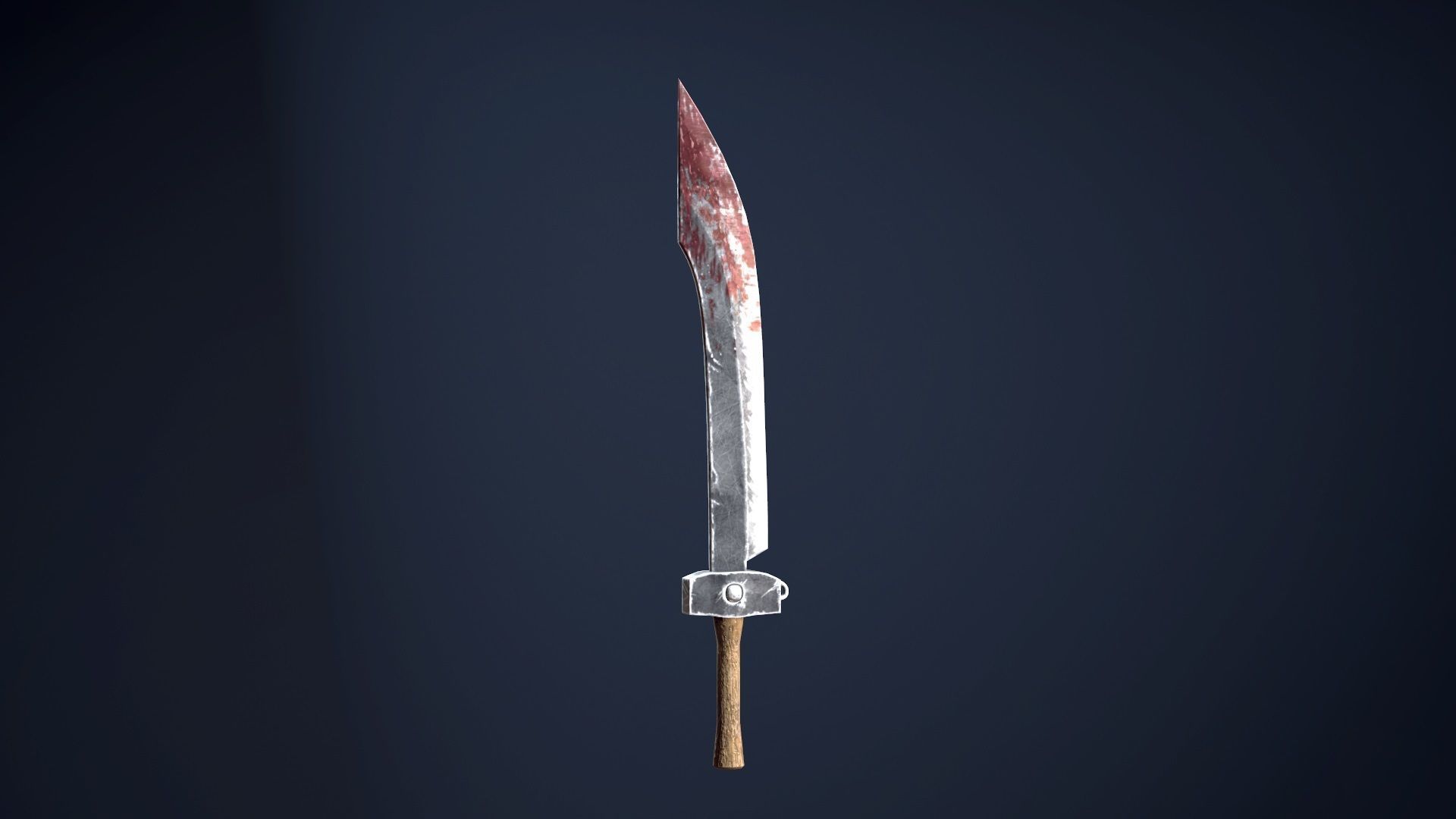 Chinese Saber Low-poly 3D model_2