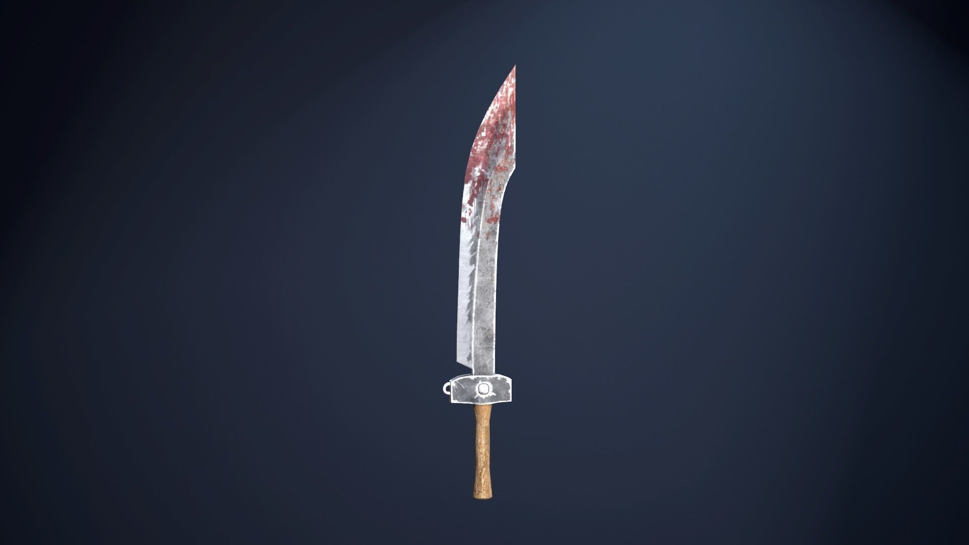 Chinese Saber Low-poly 3D model_4