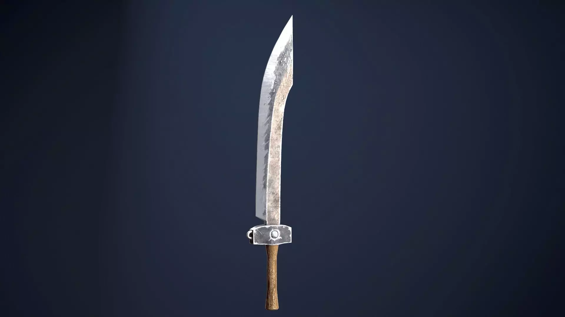 Chinese Saber Low-poly 3D model_0