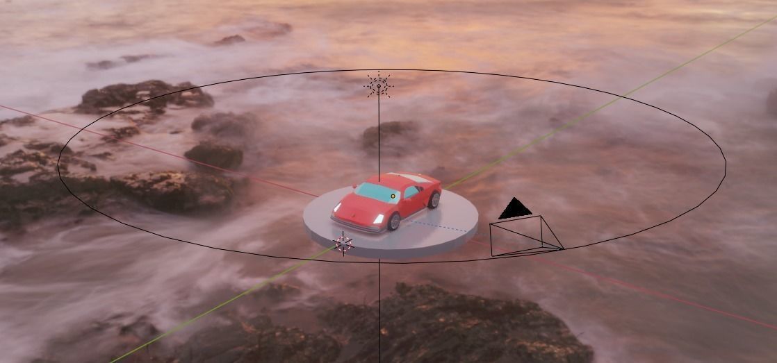 Sports Car Low-poly 3D model_8