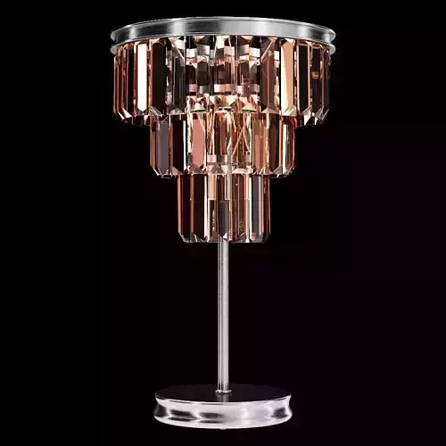 Restoration Hardware ALAINE CRYSTAL TABLE LAMP Silver