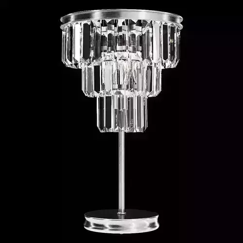 Restoration Hardware ALAINE CRYSTAL TABLE LAMP Silver