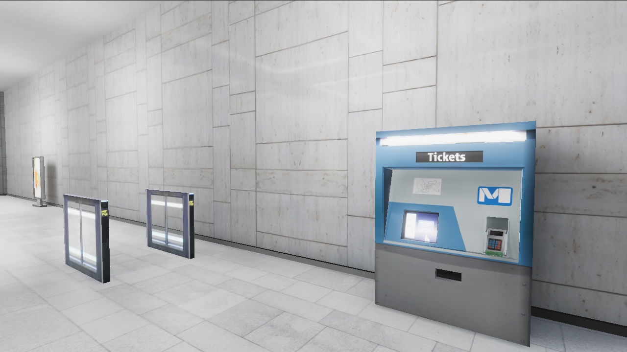 Subway Stations Bundle - 6 Scenes Low-poly 3D model_28
