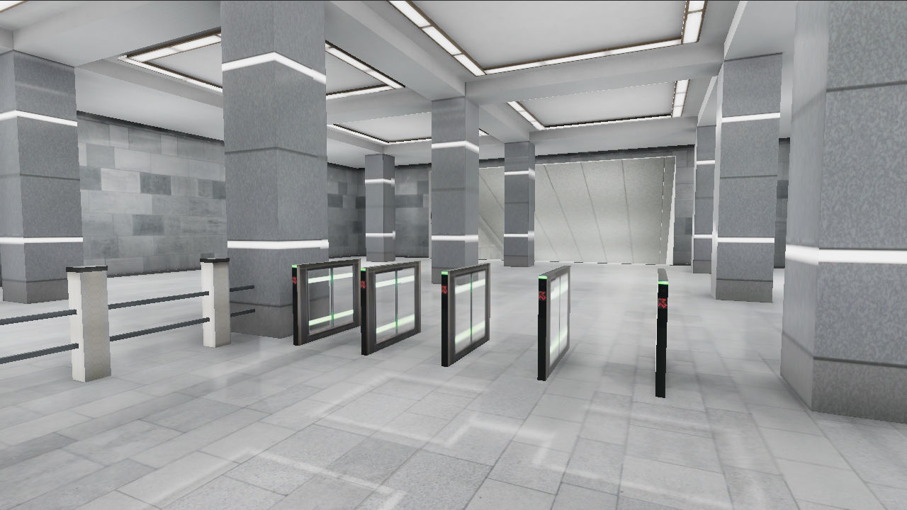 Subway Stations Bundle - 6 Scenes Low-poly 3D model_54