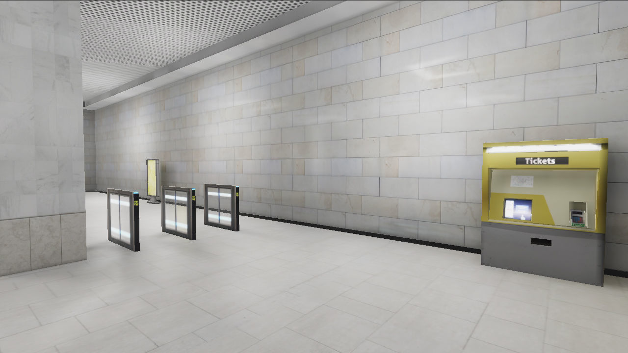 Subway Stations Bundle - 6 Scenes Low-poly 3D model_46