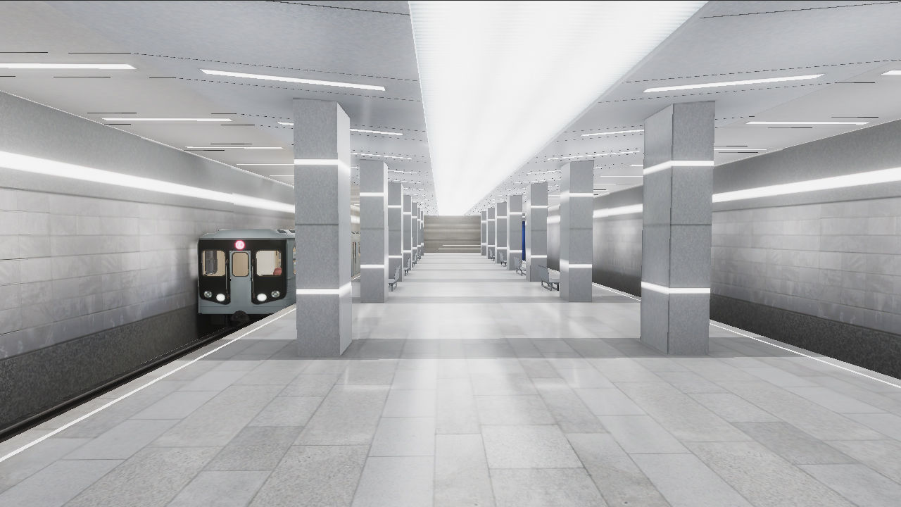 Subway Stations Bundle - 6 Scenes Low-poly 3D model_15