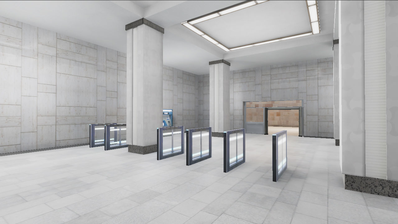 Subway Stations Bundle - 6 Scenes Low-poly 3D model_27