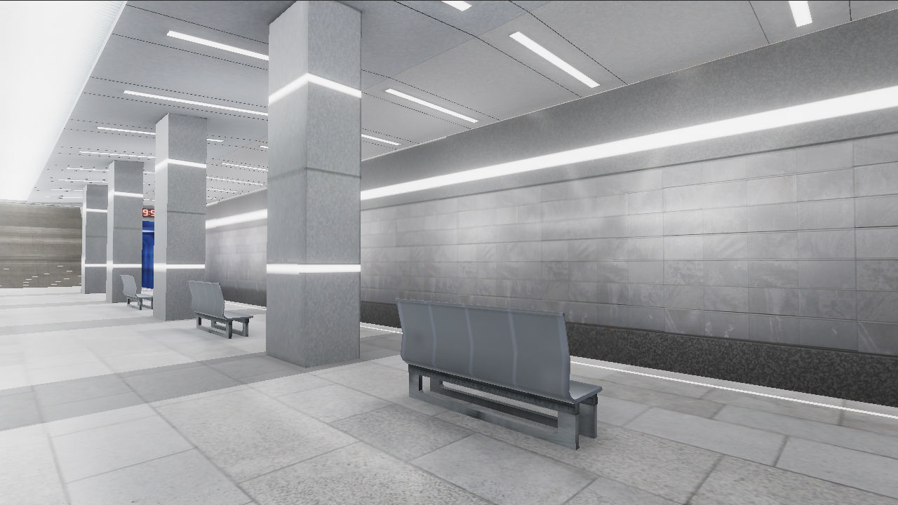 Subway Stations Bundle - 6 Scenes Low-poly 3D model_17
