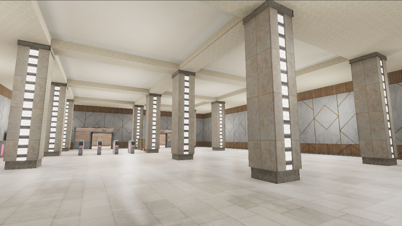 Subway Stations Bundle - 6 Scenes Low-poly 3D model_37