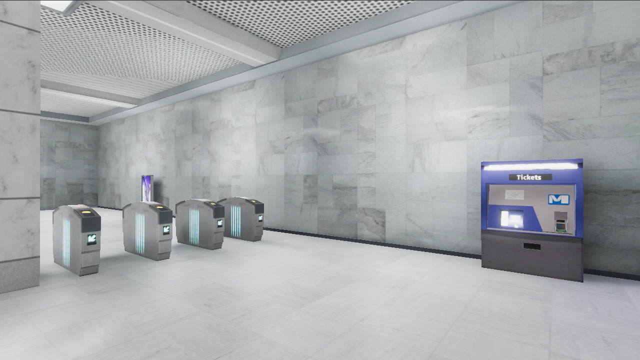 Subway Stations Bundle - 6 Scenes Low-poly 3D model_18