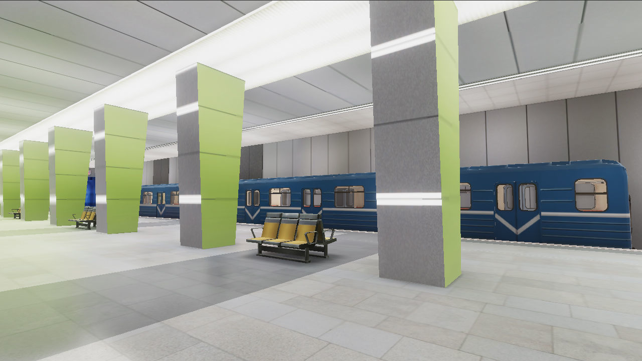 Subway Stations Bundle - 6 Scenes Low-poly 3D model_24