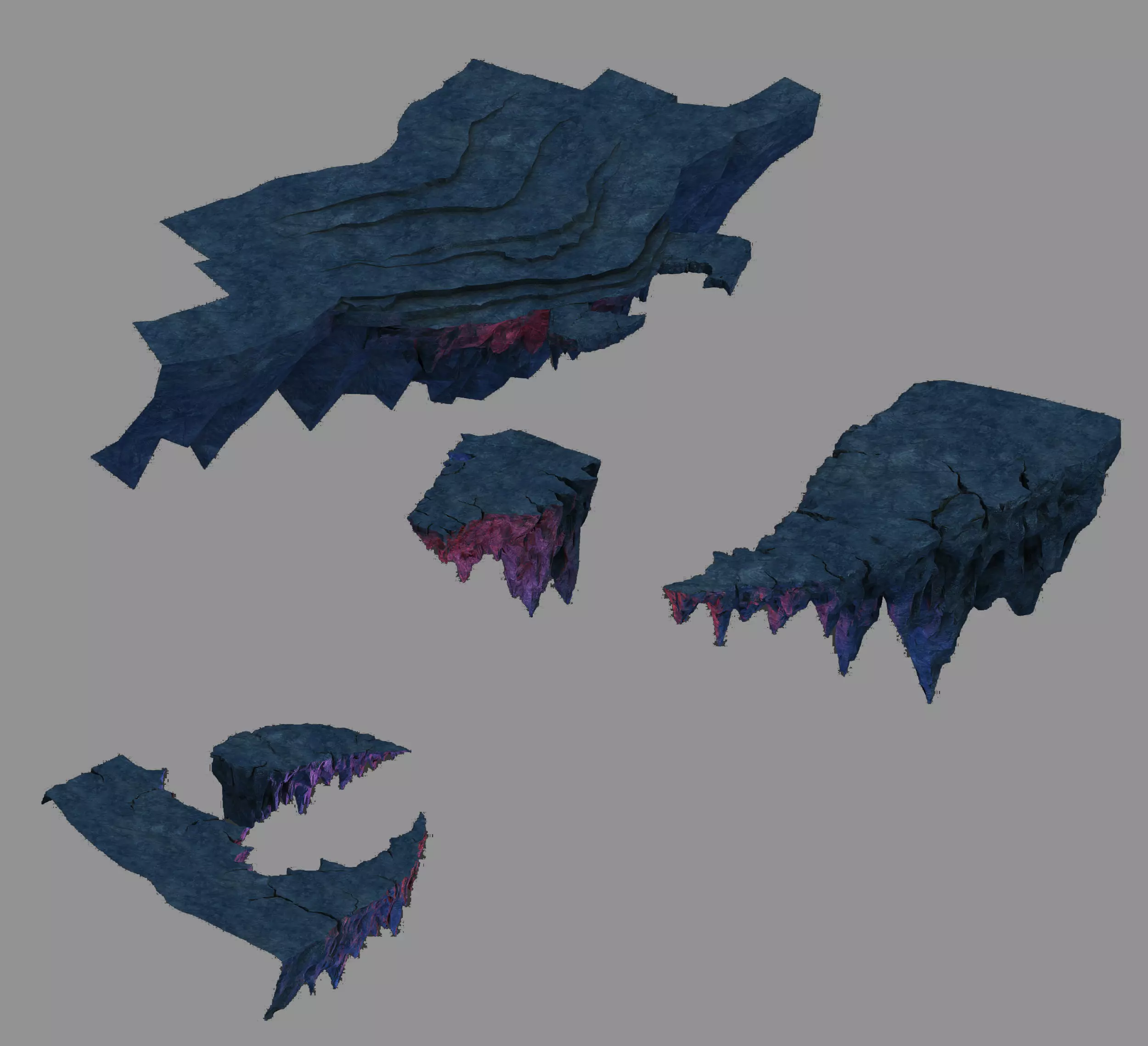 Magic territory - stone road 3D model_0