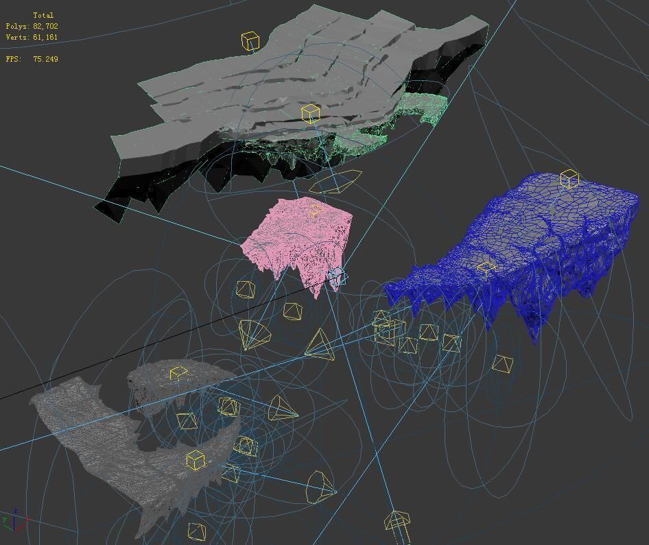 Magic territory - stone road 3D model_3