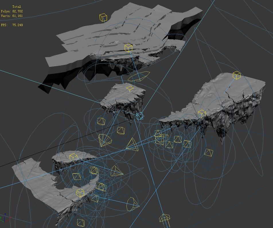 Magic territory - stone road 3D model_2