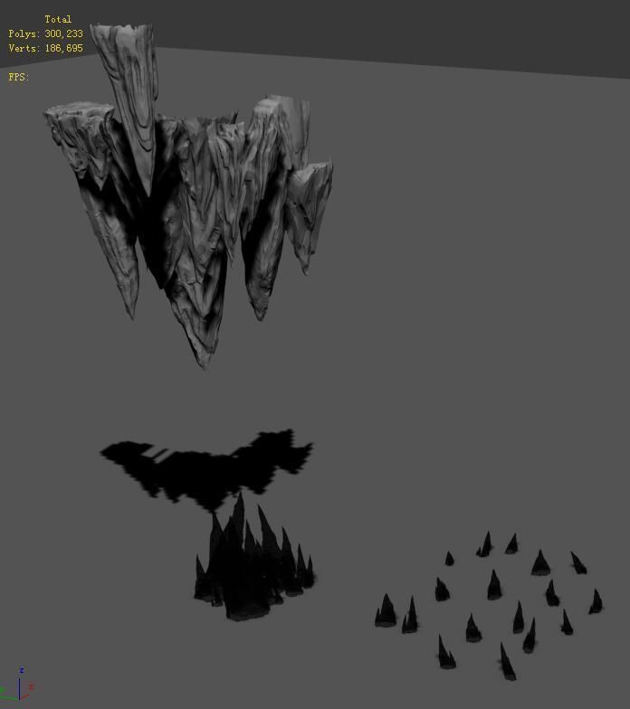 Magic territory - crystal 3D model_1